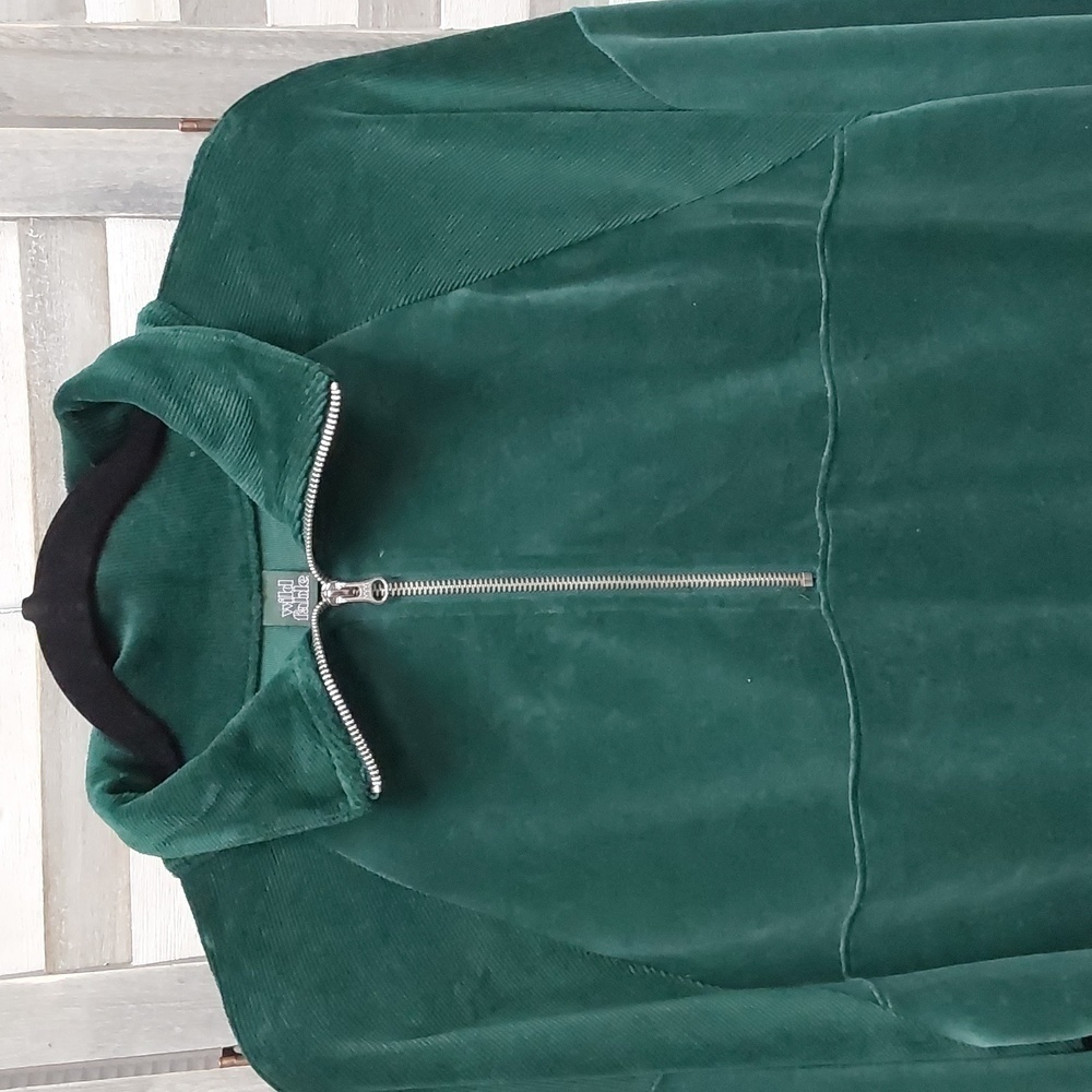 Women's Quarter Zip Velour Tunic Sweatshirt | Wild Fable | Large - Picture 6 of 12